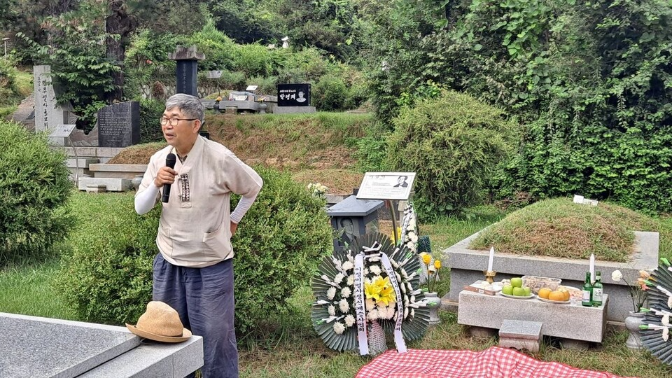 김승호 전태일을따르는사이버노동대학 대표. 사진=민주노총 서울본부